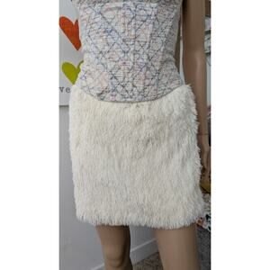 petticoat alley faux fur skirt medium